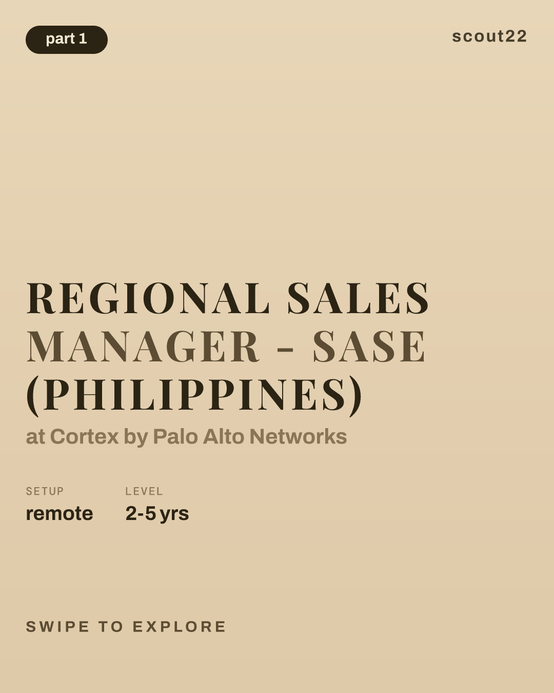 Regional Sales Manager - SASE (Philippines) at Cortex by Palo Alto Networks
