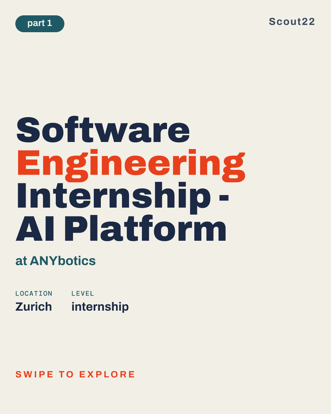 Software Engineering Internship - AI Platform at ANYbotics