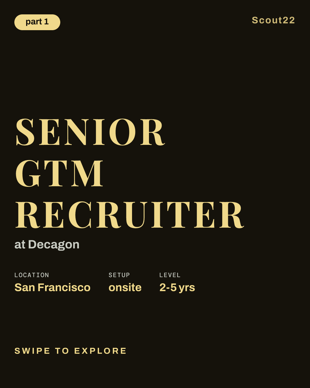 Senior GTM Recruiter at Decagon