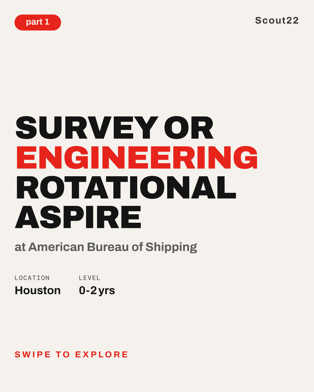 Survey or Engineering Rotational Aspire at American Bureau of Shipping