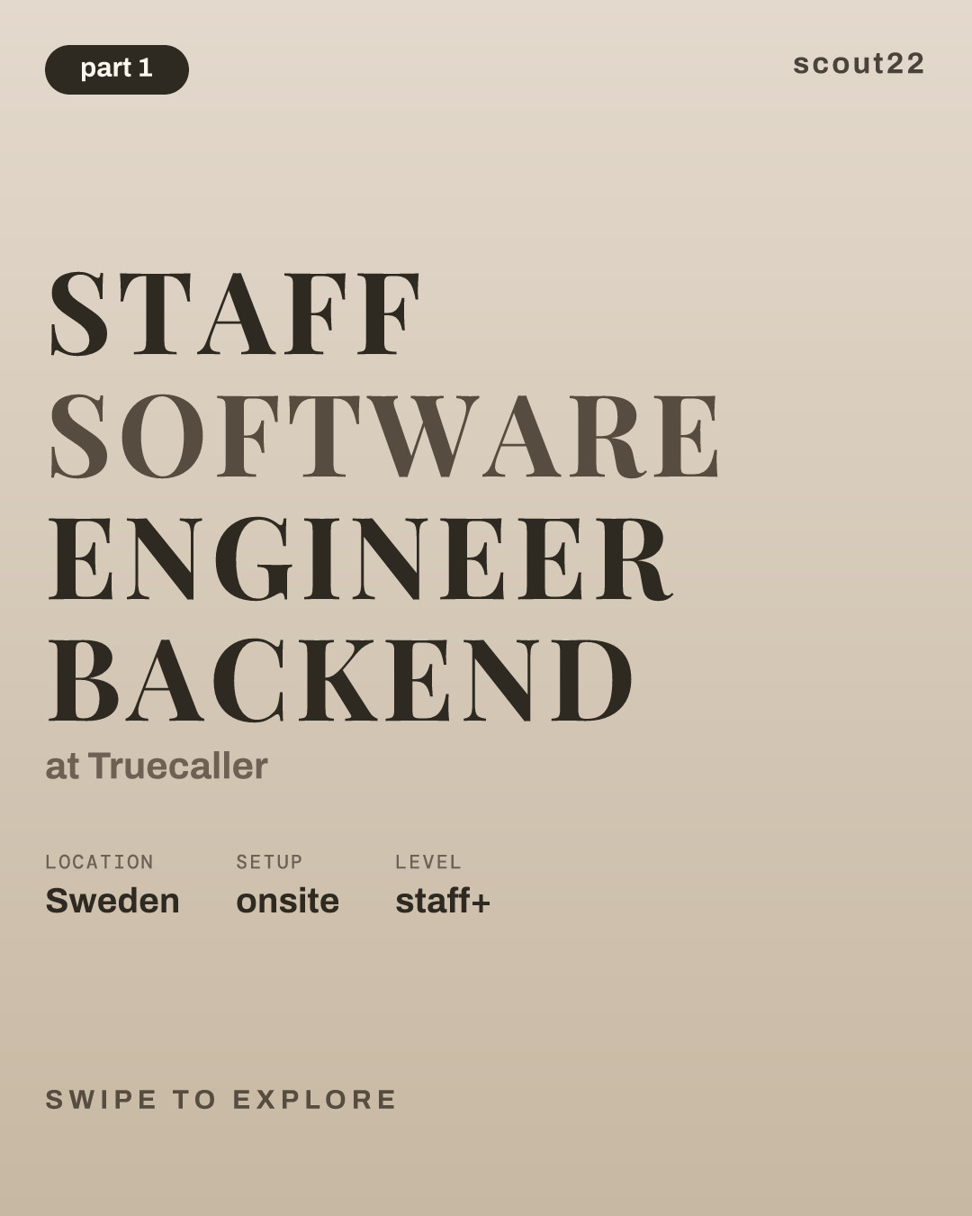 Staff Software Engineer Backend at Truecaller