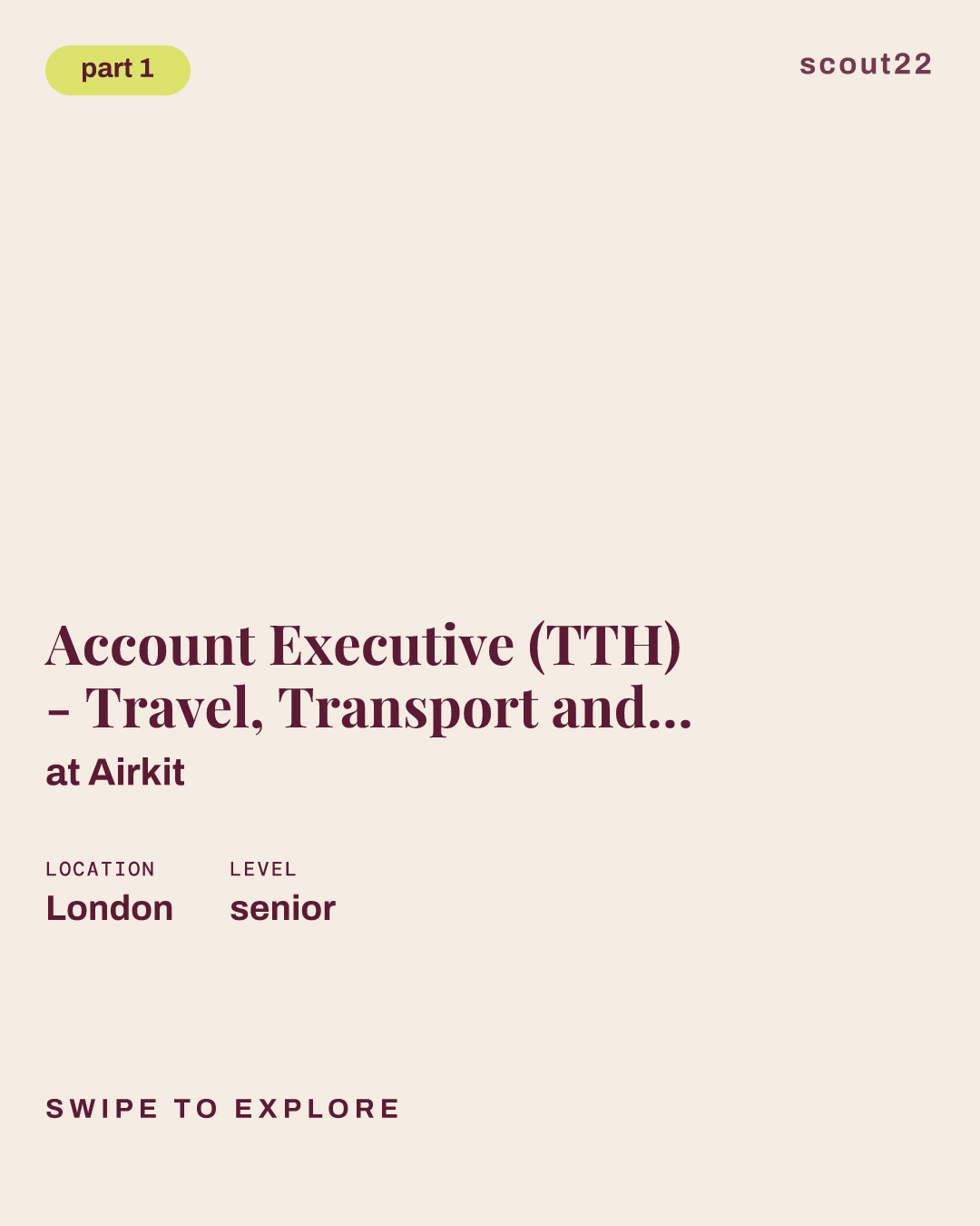 Account Executive (TTH) - Travel, Transport and Hospitality at Airkit