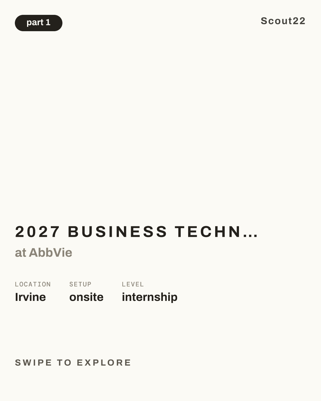 2027 Business Technology Solutions Intern - Data & Software Engineering (Undergraduate) at AbbVie