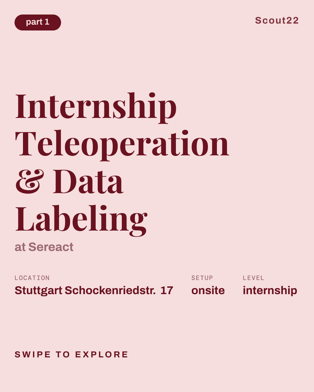 Internship Teleoperation & Data Labeling at Sereact