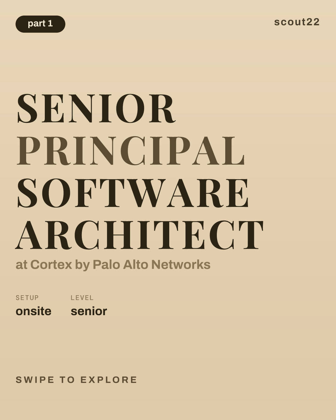 Senior Principal Software Architect at Cortex by Palo Alto Networks
