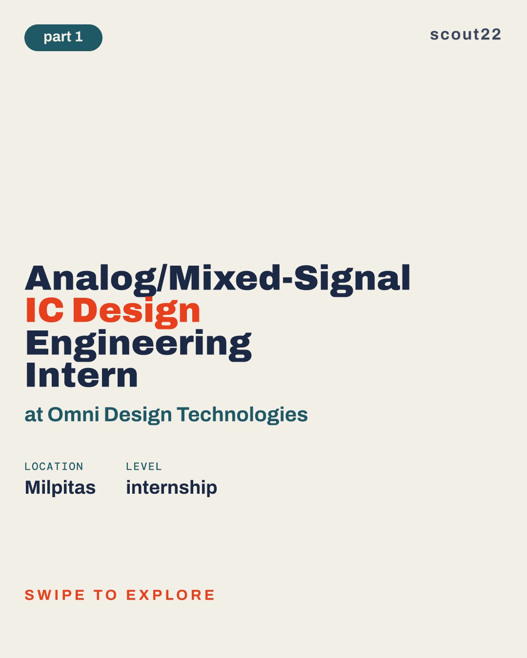 Analog/Mixed-Signal IC Design Engineering Intern at Omni Design Technologies