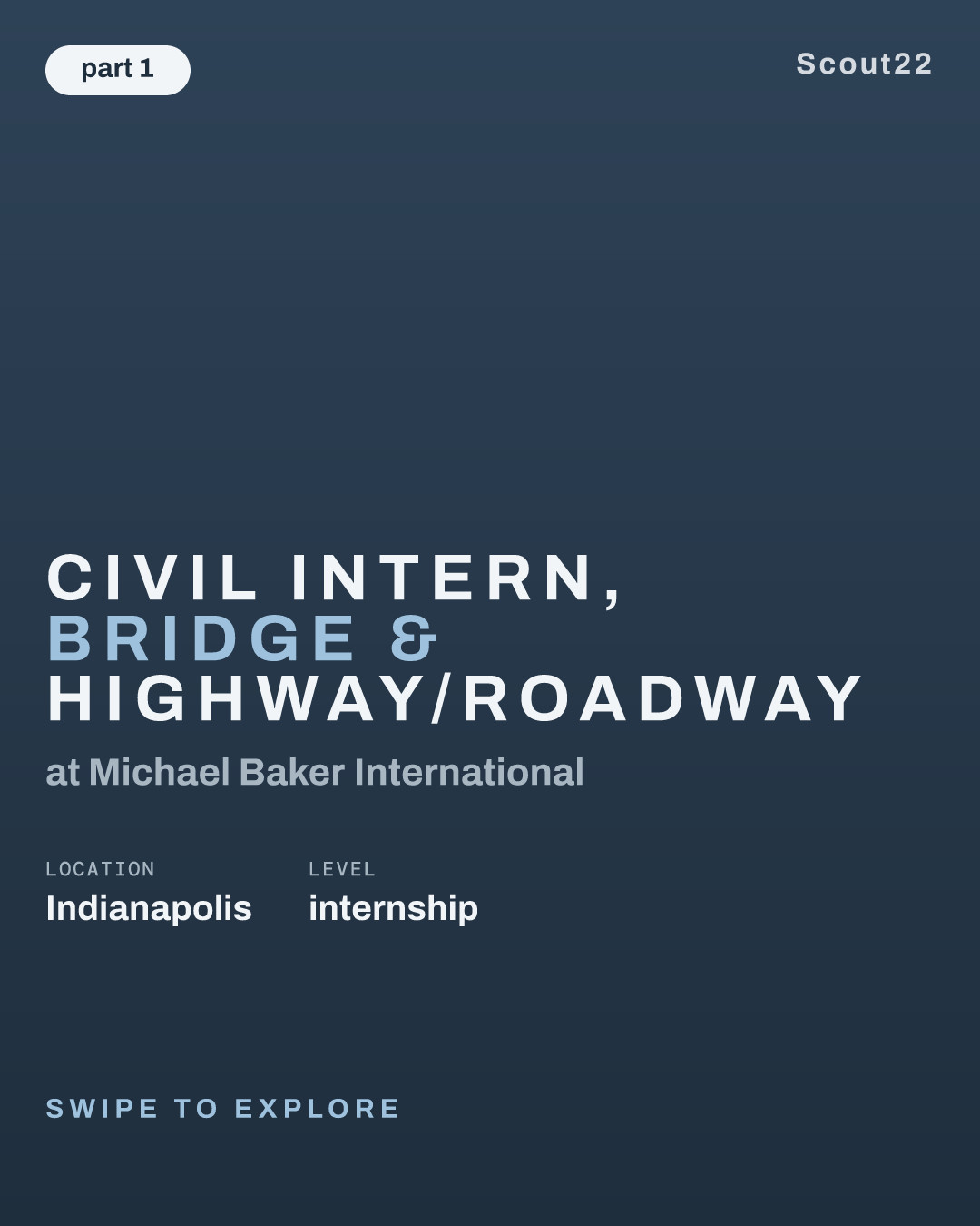 Civil Intern, Bridge & Highway/Roadway at Michael Baker International