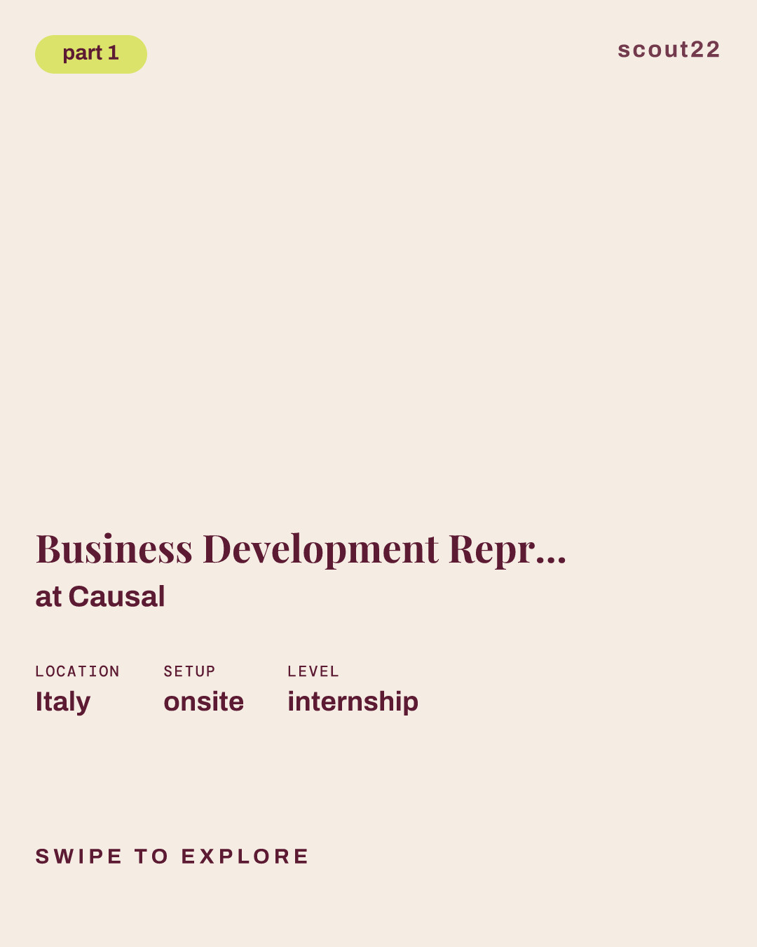 Business Development Representative Internship | Italy at Causal