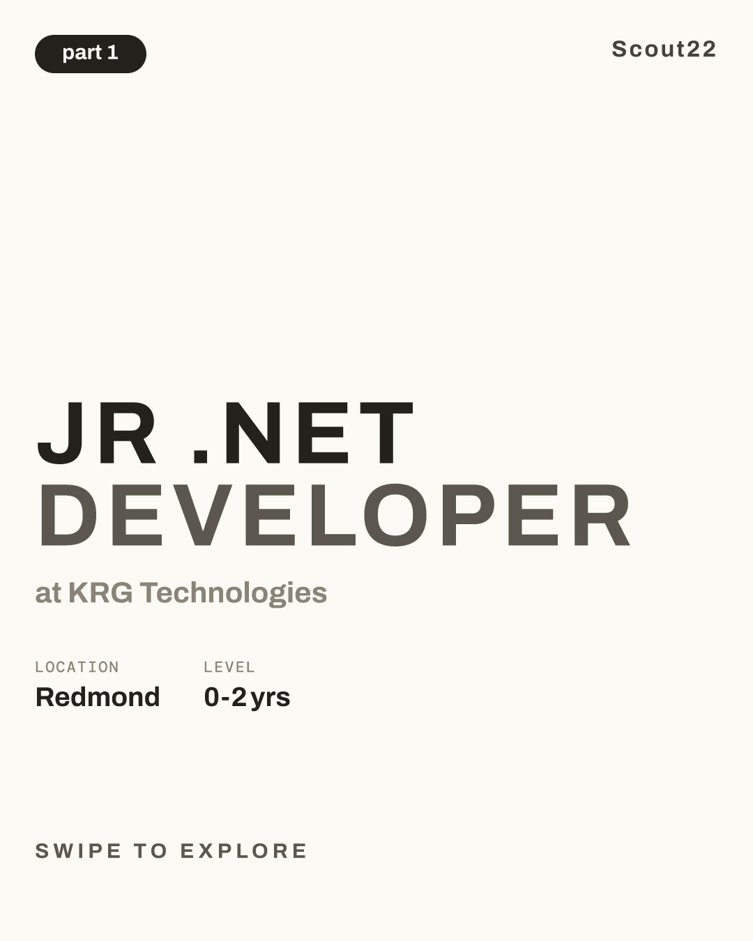 Jr .Net Developer at KRG Technologies
