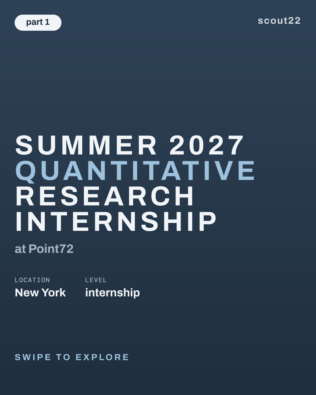 Summer 2027 Quantitative Research Internship at Point72