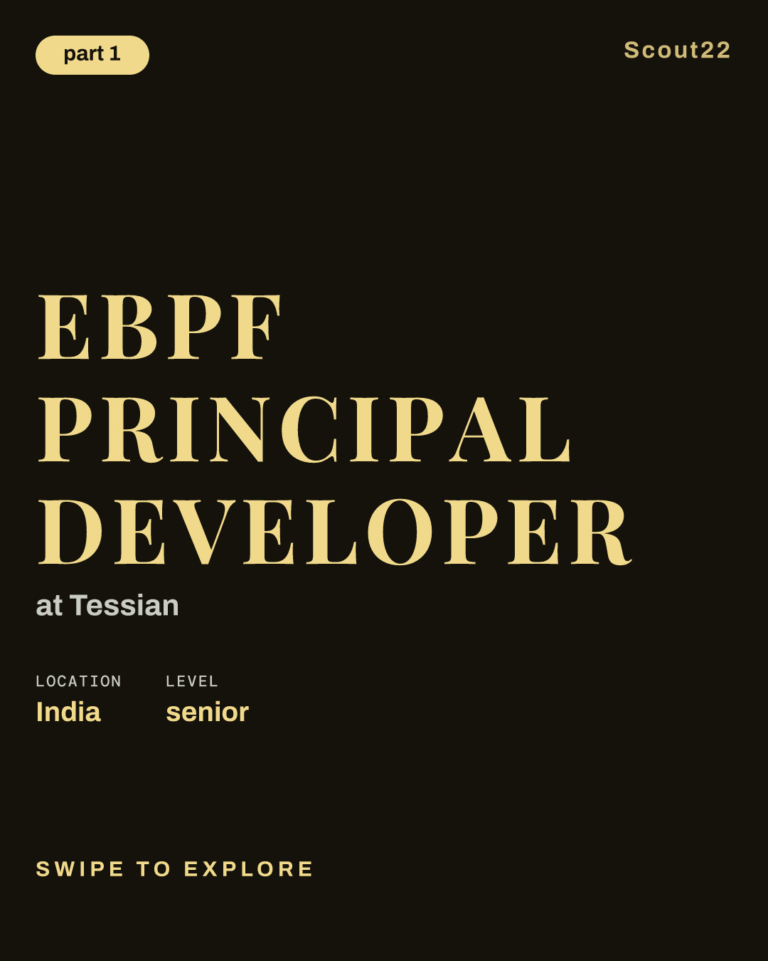 EBPF Principal Developer at Tessian