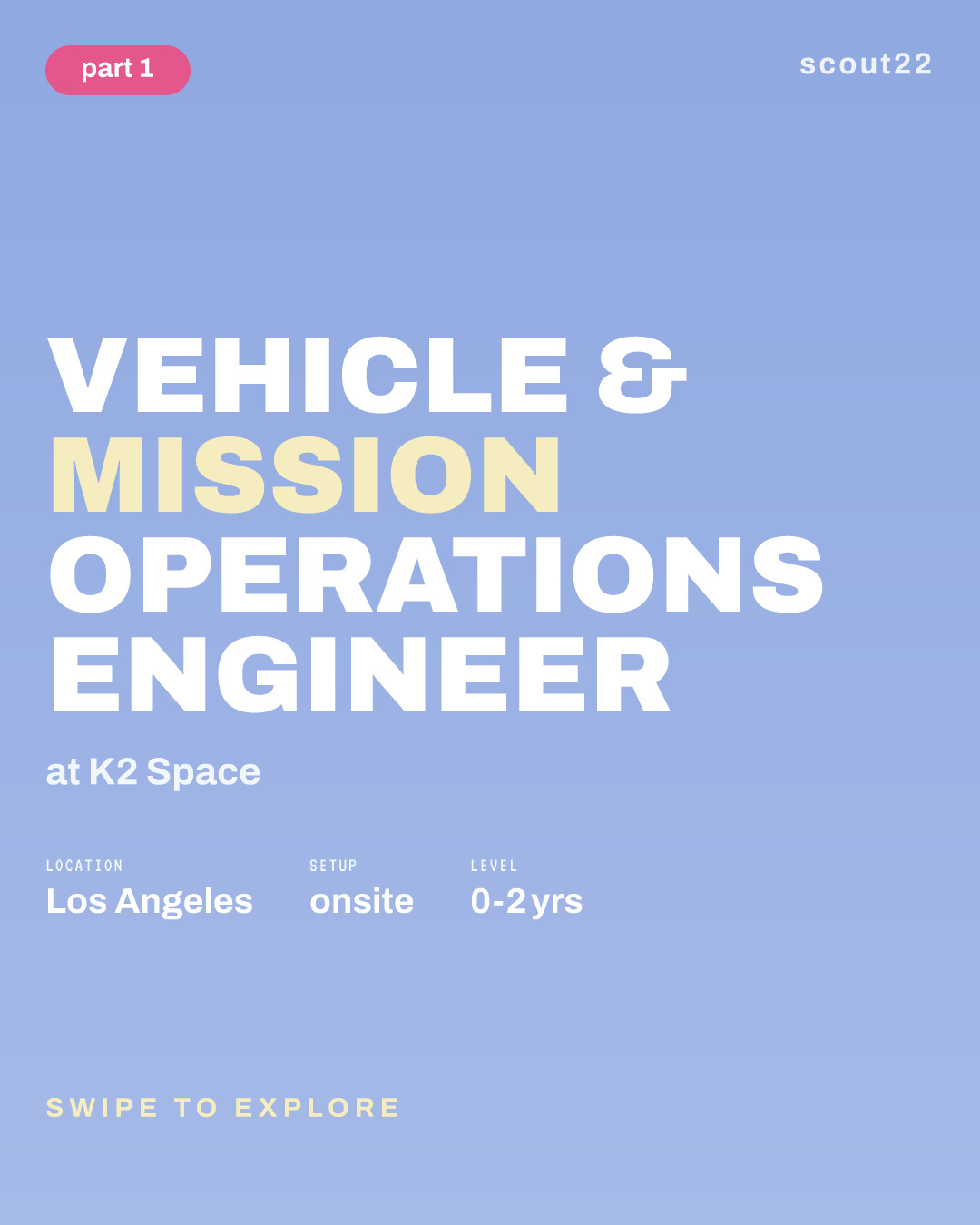 Vehicle & Mission Operations Engineer at K2 Space