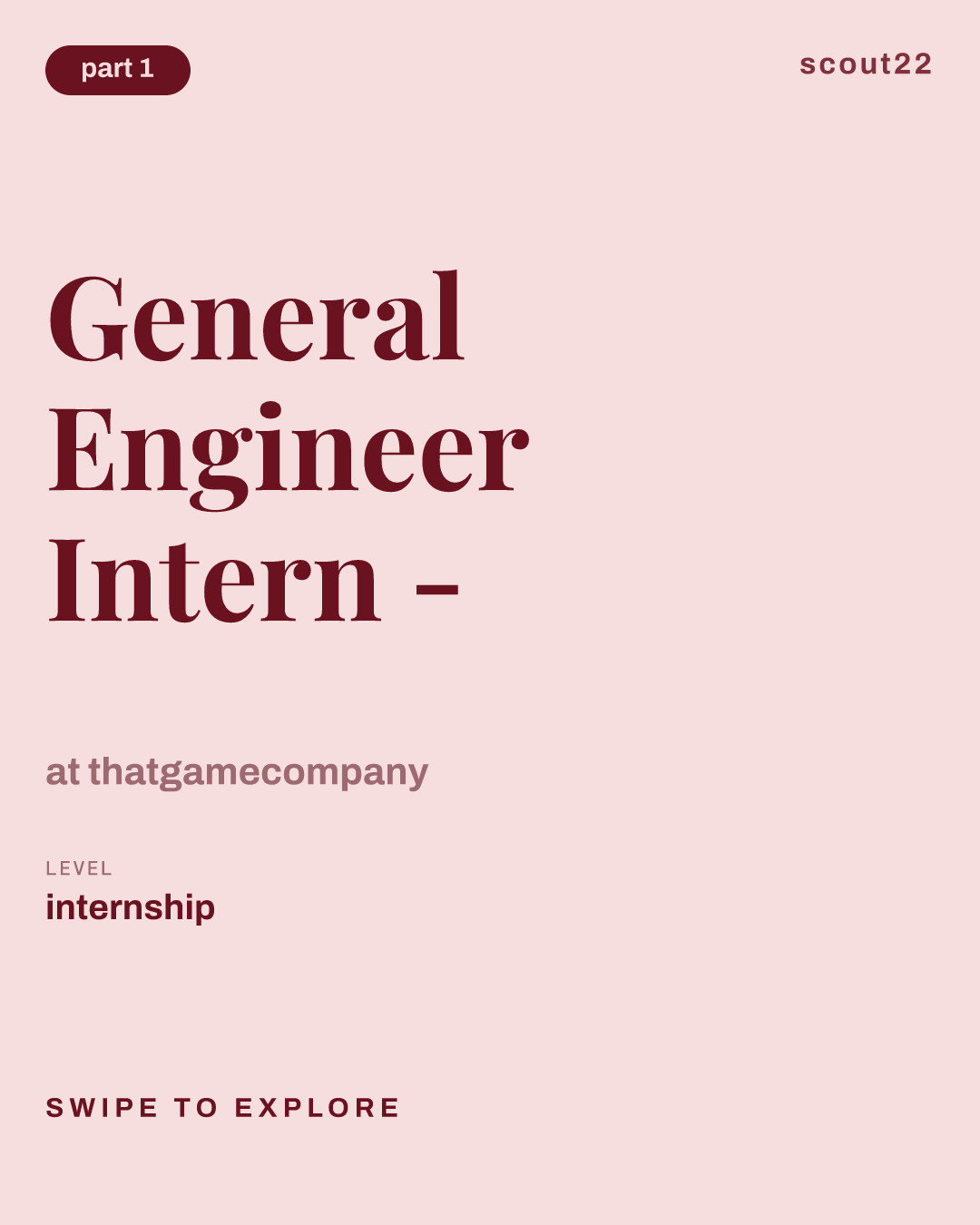 General Engineer Intern - 工程实习生 at thatgamecompany