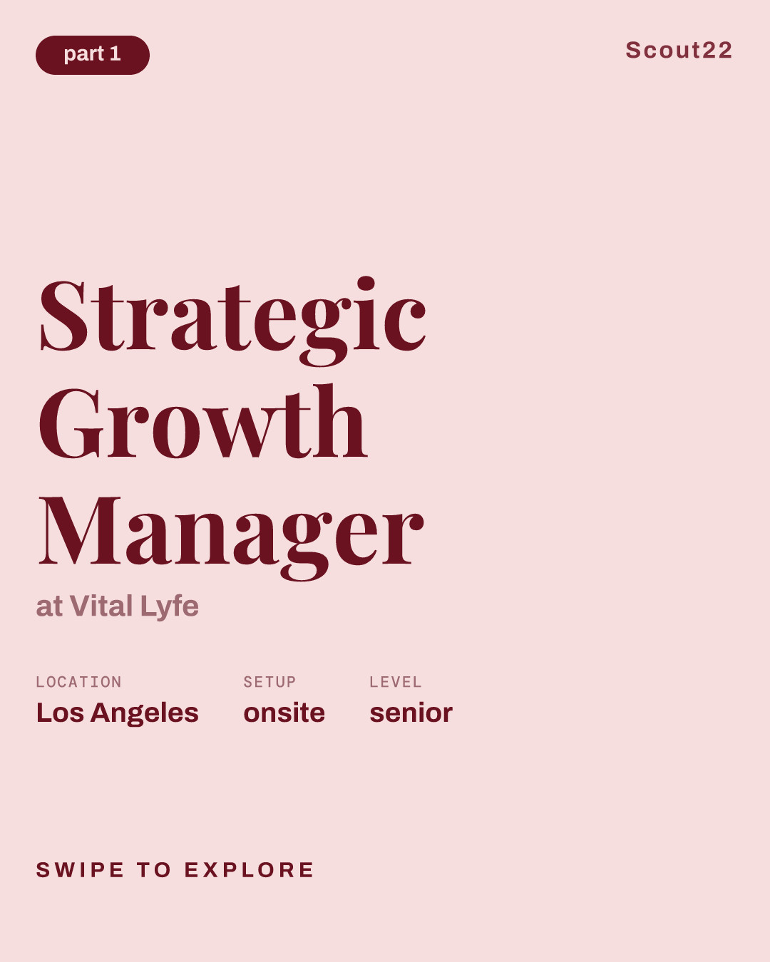 Strategic Growth Manager at Vital Lyfe