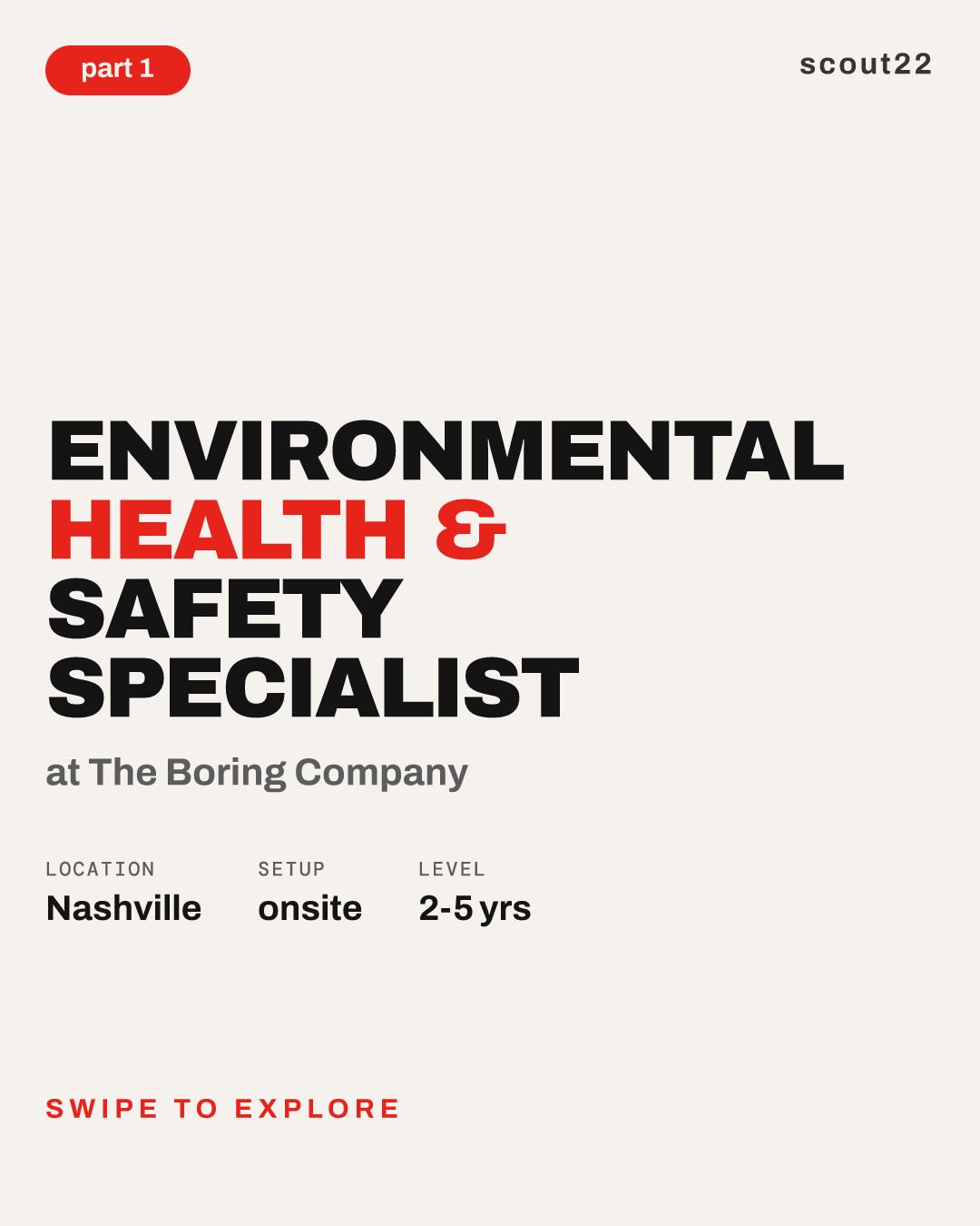 Environmental Health & Safety Specialist at The Boring Company