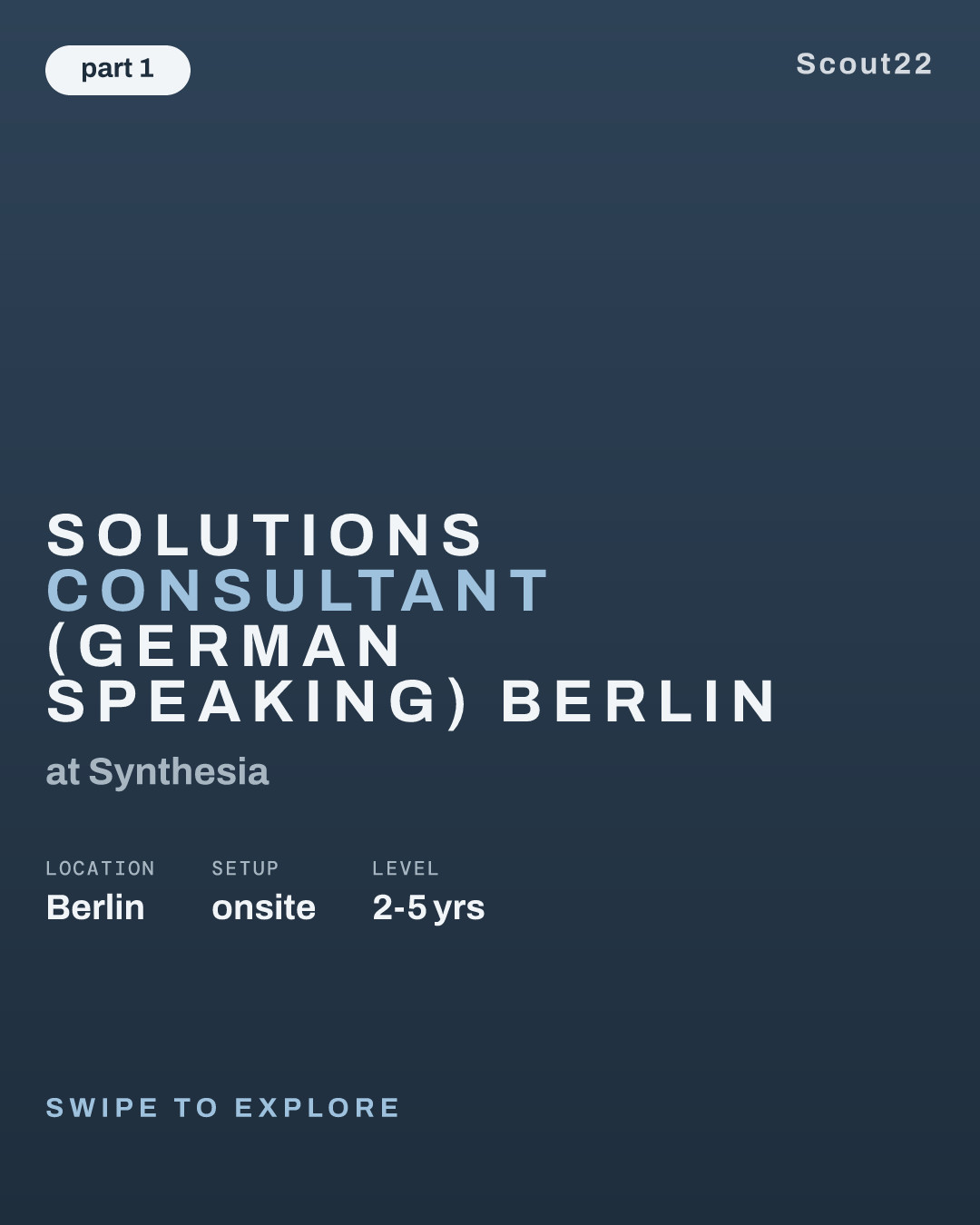 Solutions Consultant (German Speaking) Berlin at Synthesia