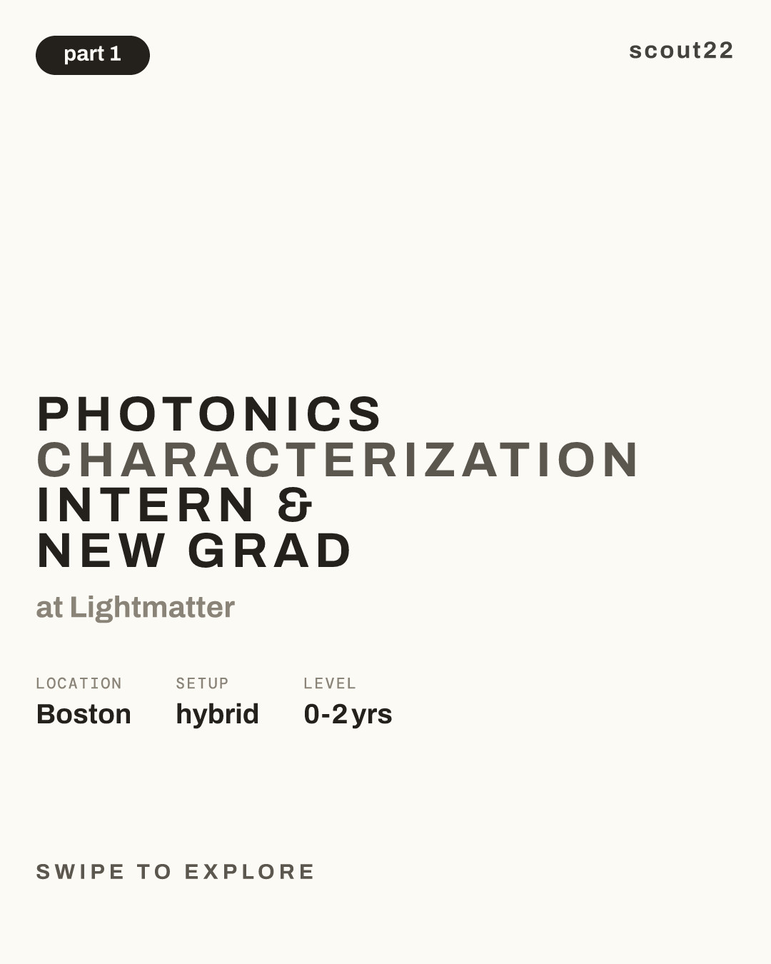Photonics Characterization Intern & New Grad at Lightmatter