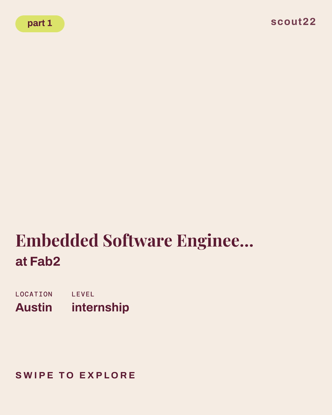 Embedded Software Engineering Intern - Summer at Fab2