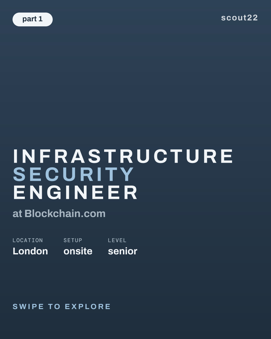 Infrastructure Security Engineer at Blockchain.com