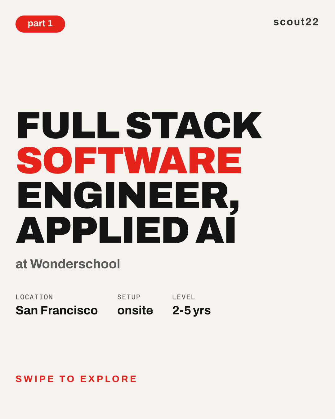 Full Stack Software Engineer, Applied AI at Wonderschool