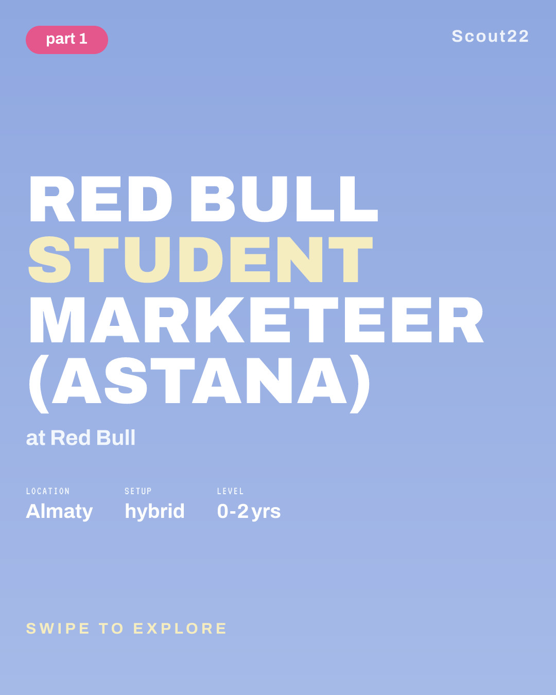 RED BULL STUDENT MARKETEER (Astana) at Red Bull