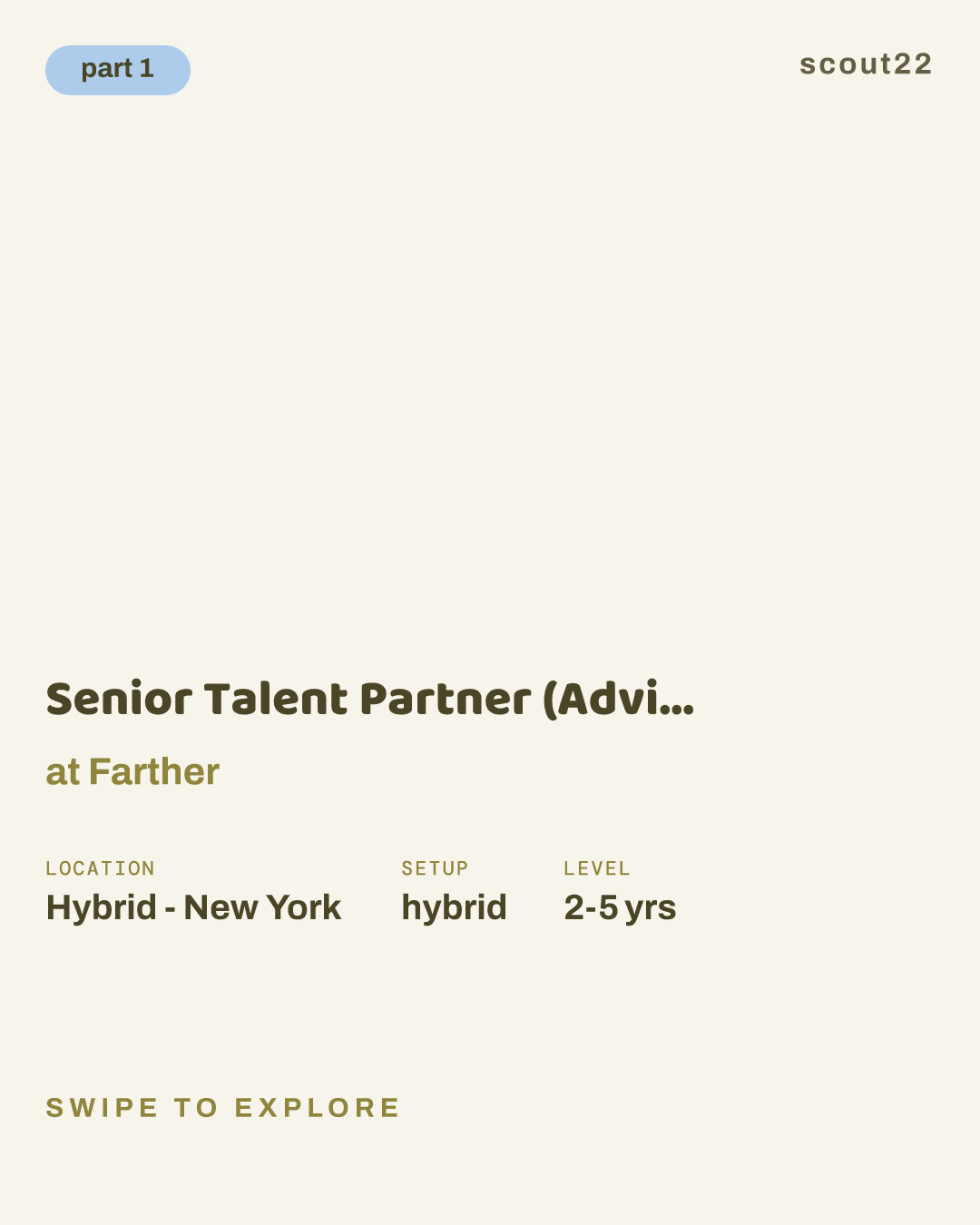 Senior Talent Partner (Advisor Practice) at Farther
