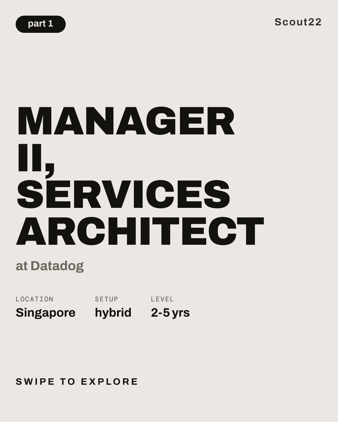 Manager II, Services Architect at Datadog