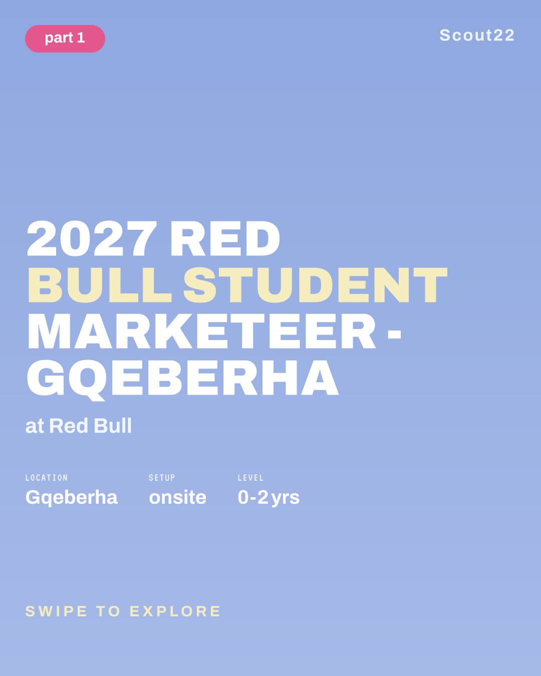 2027 Red Bull Student Marketeer - Gqeberha at Red Bull