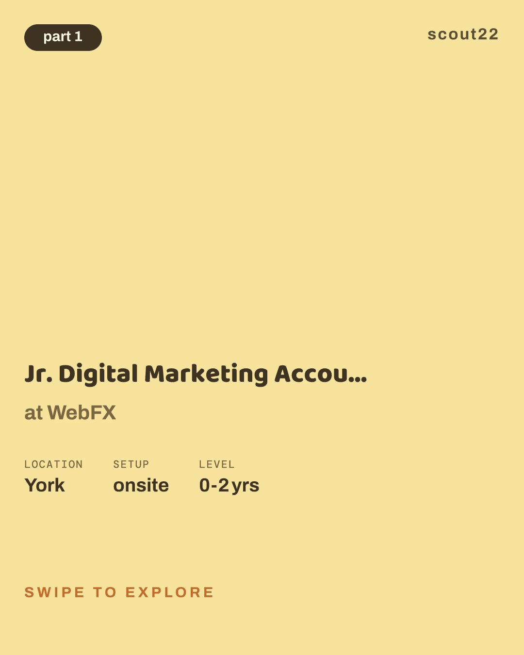 Jr. Digital Marketing Account Manager at WebFX