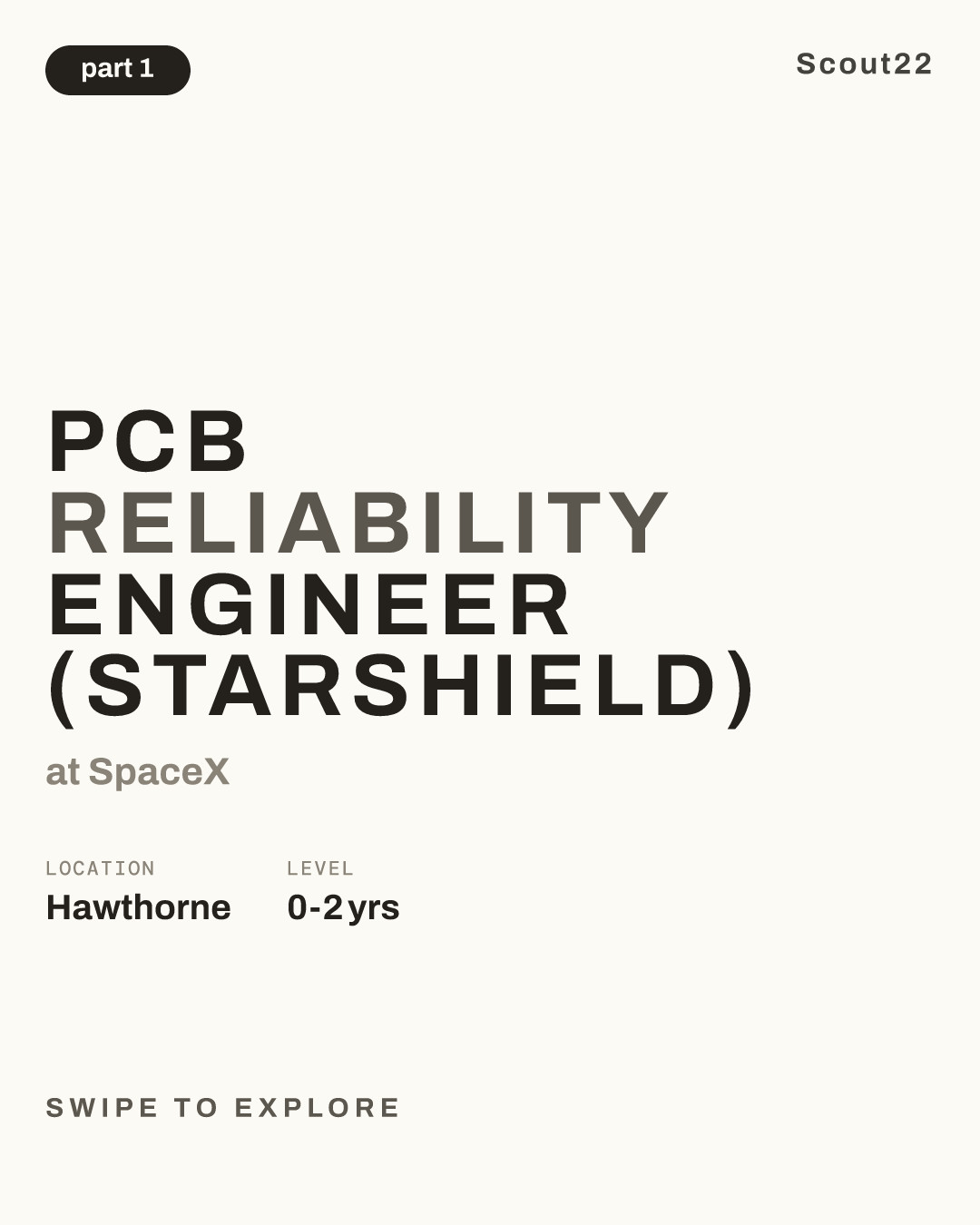 PCB Reliability Engineer (Starshield) at SpaceX