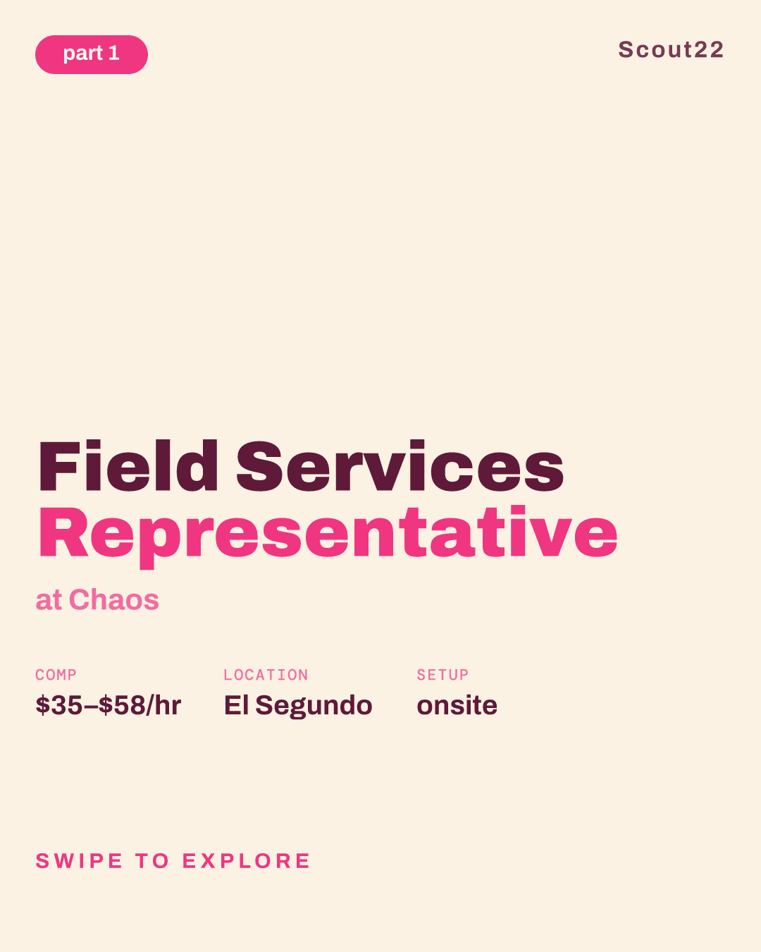 Field Services Representative at Chaos