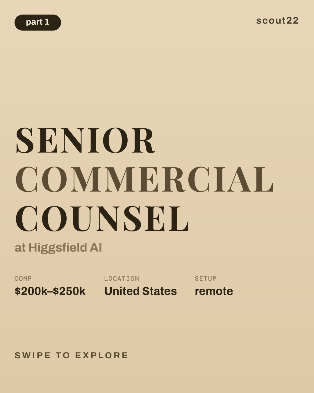 Senior Commercial Counsel at Higgsfield AI