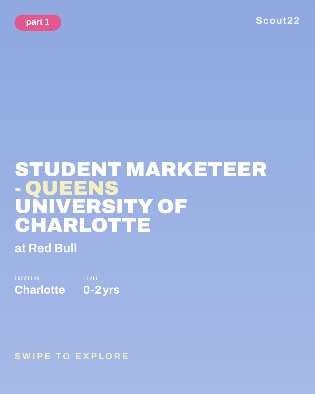 Student Marketeer - Queens University of Charlotte at Red Bull