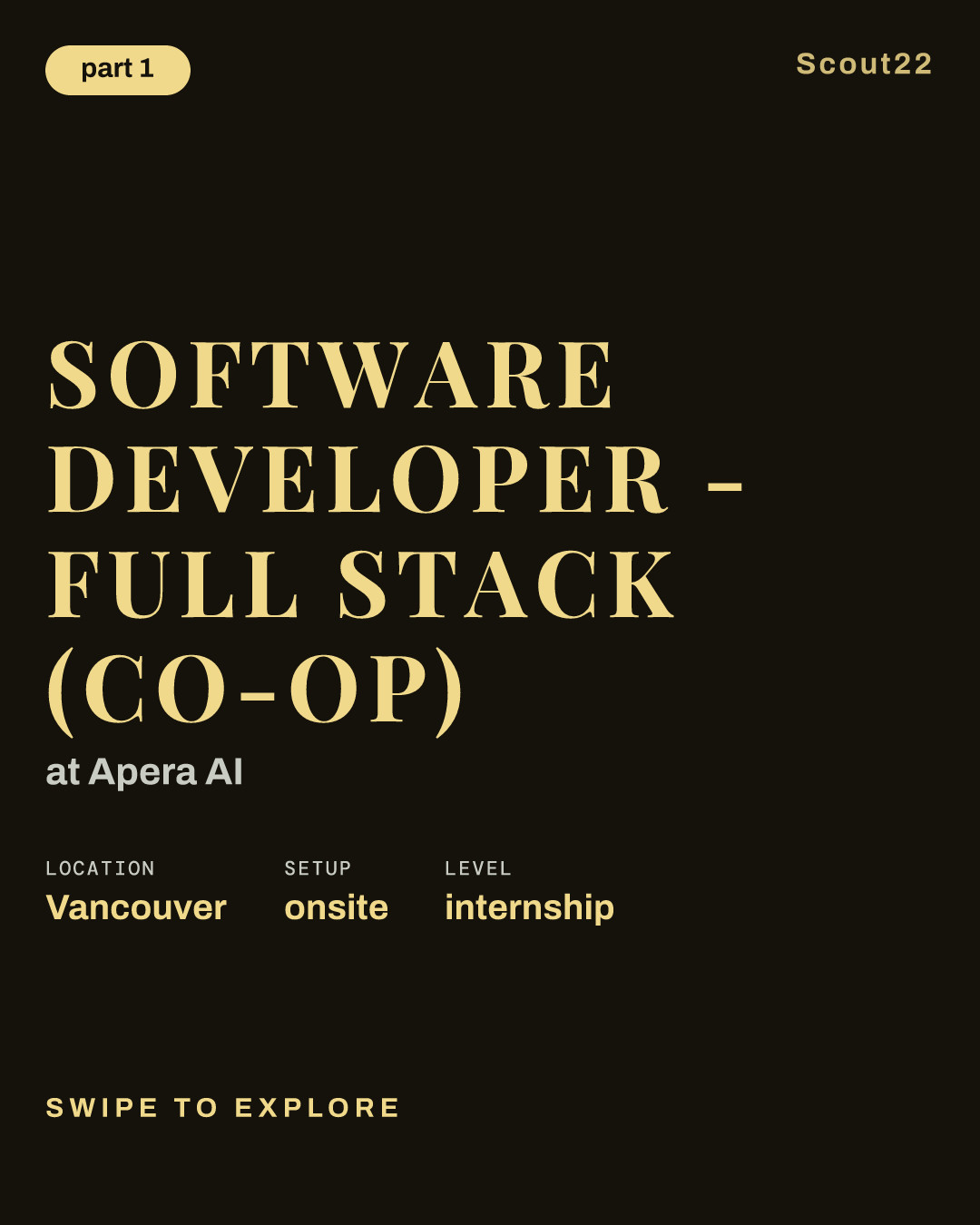 Software Developer - Full Stack (Co-op) at Apera AI