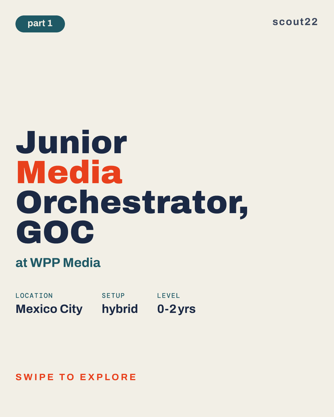 Junior Media Orchestrator, GOC at WPP Media