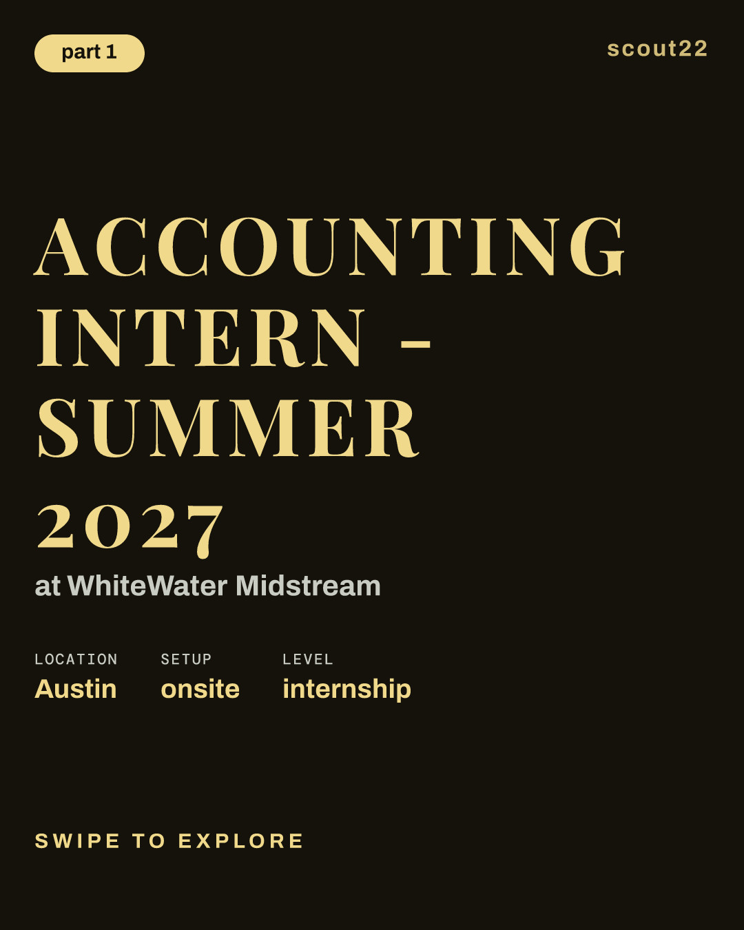Accounting Intern - Summer 2027 at WhiteWater Midstream