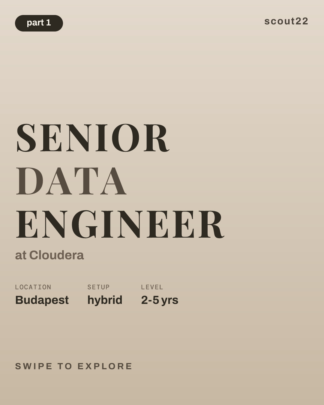Senior Data Engineer at Cloudera