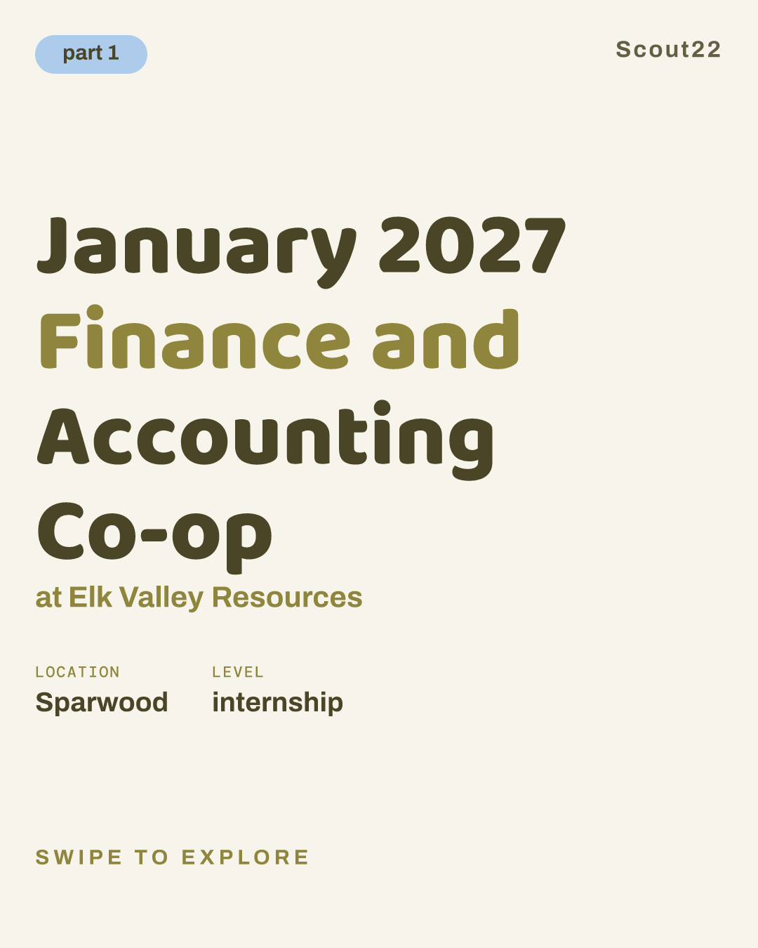 January 2027 Finance and Accounting Co-op at Elk Valley Resources