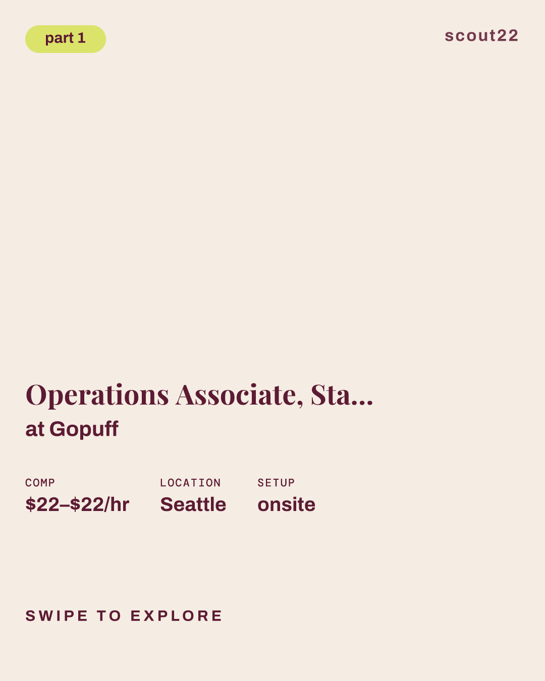 Operations Associate, Starbucks Barista, Belltown, WA, #378 at Gopuff