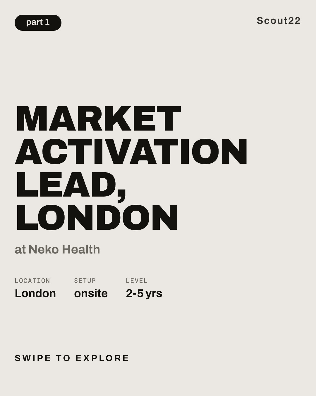 Market Activation Lead, London at Neko Health