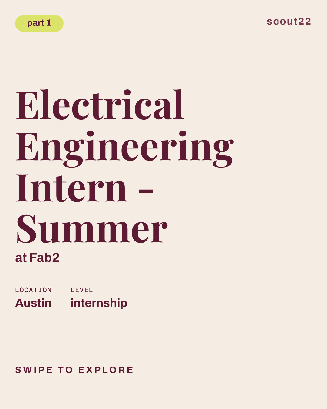 Electrical Engineering Intern - Summer at Fab2