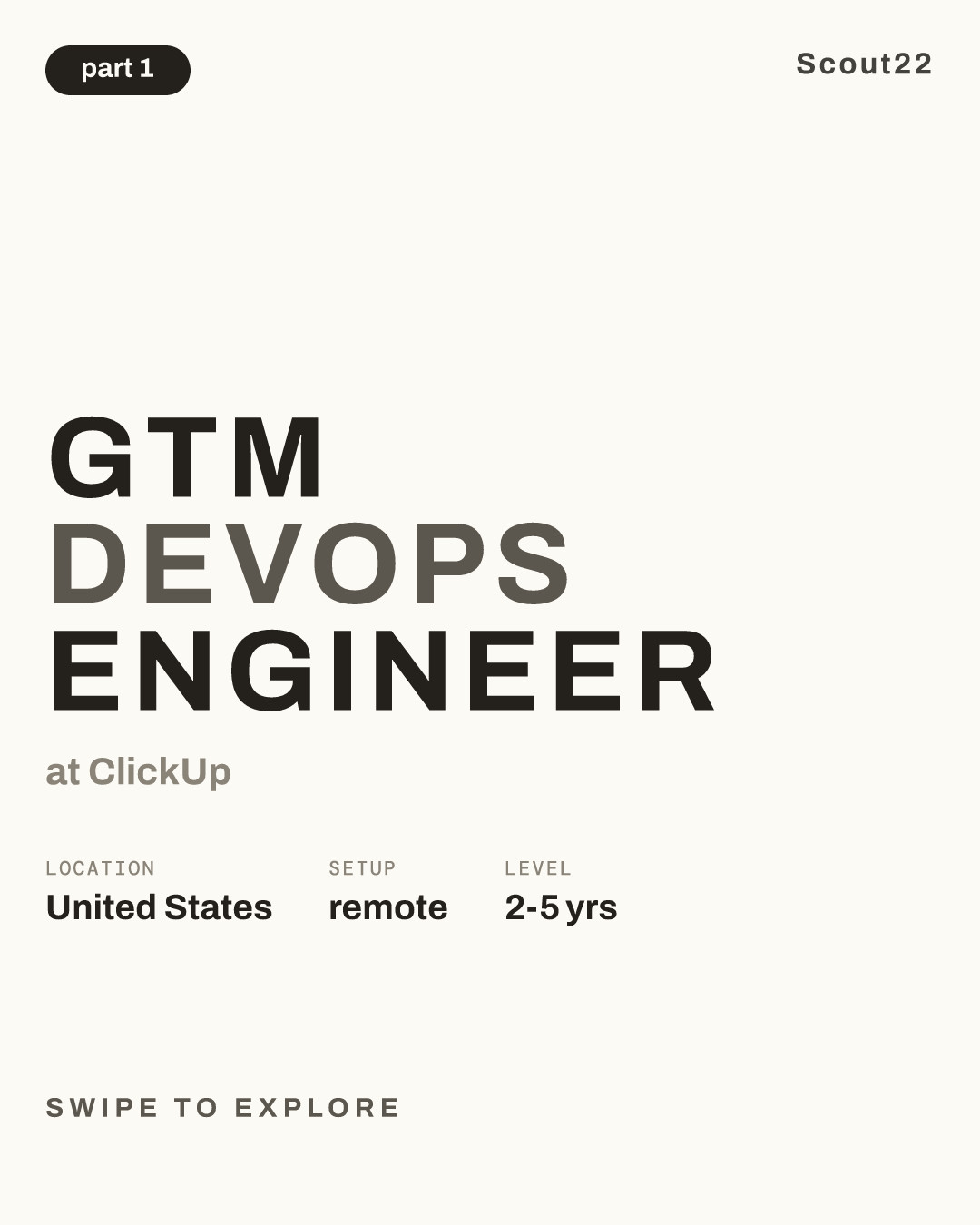 GTM DevOps Engineer at ClickUp
