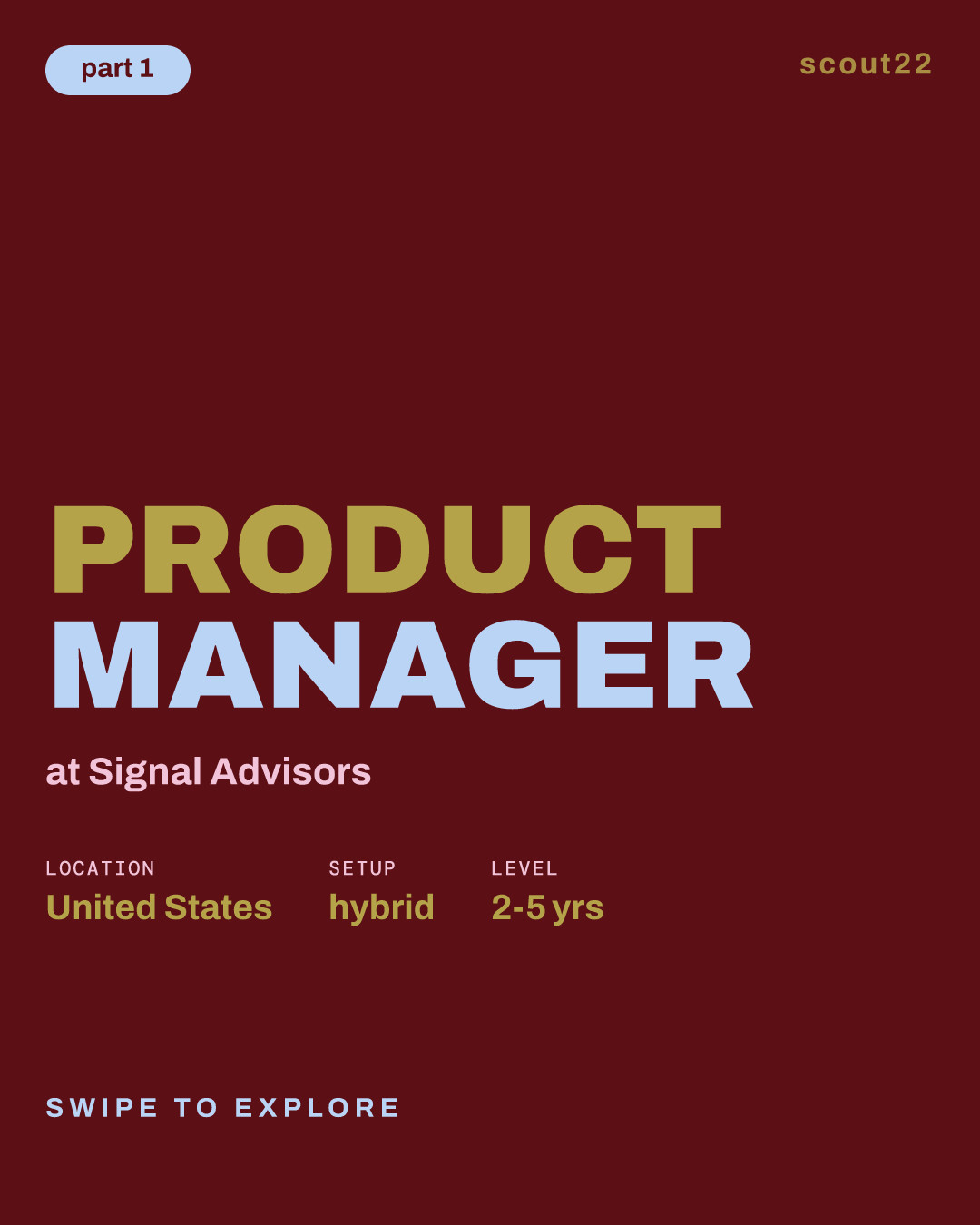 Product Manager at Signal Advisors