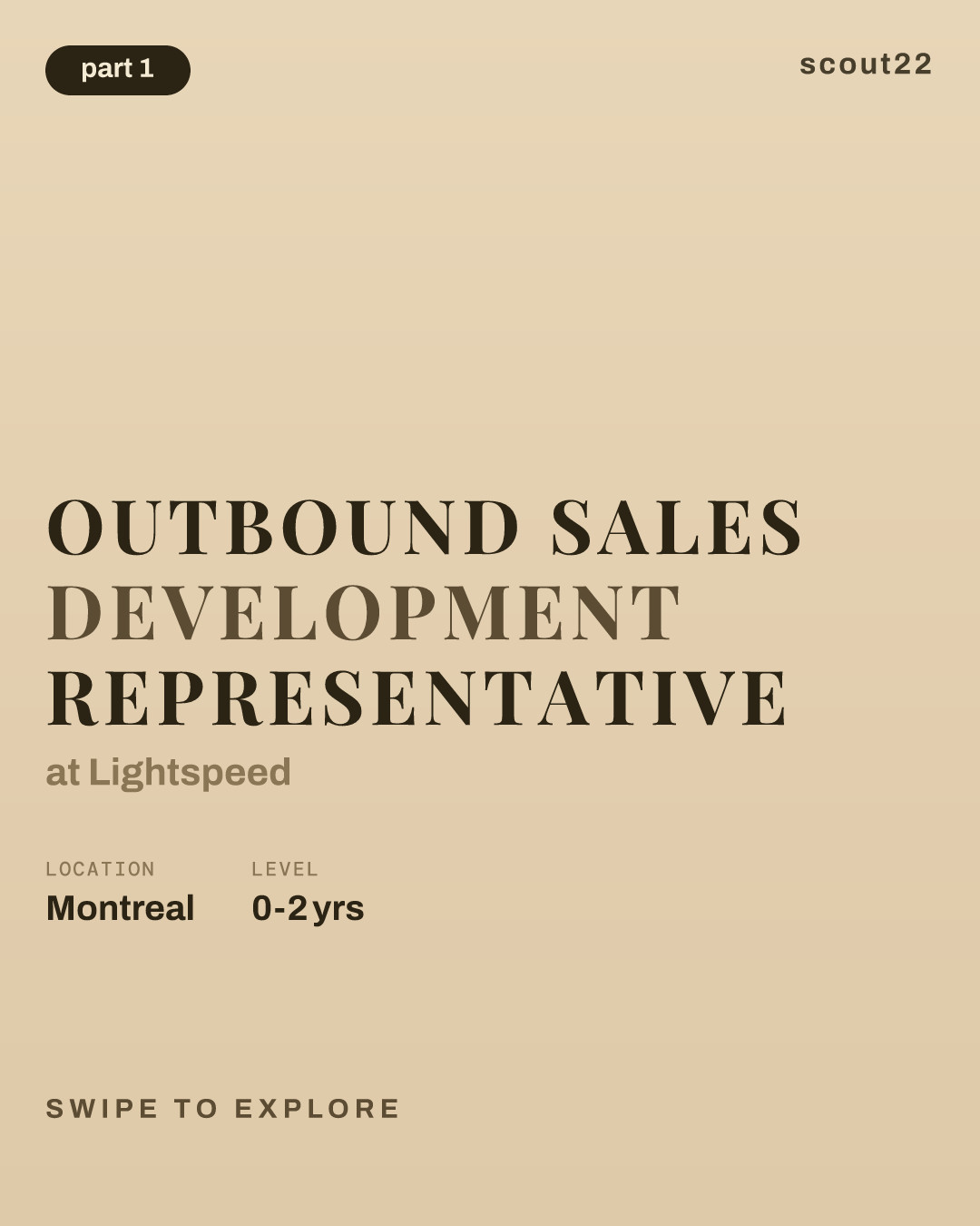 Outbound Sales Development Representative at Lightspeed