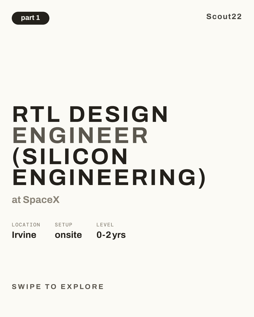 RTL Design Engineer (Silicon Engineering) at SpaceX
