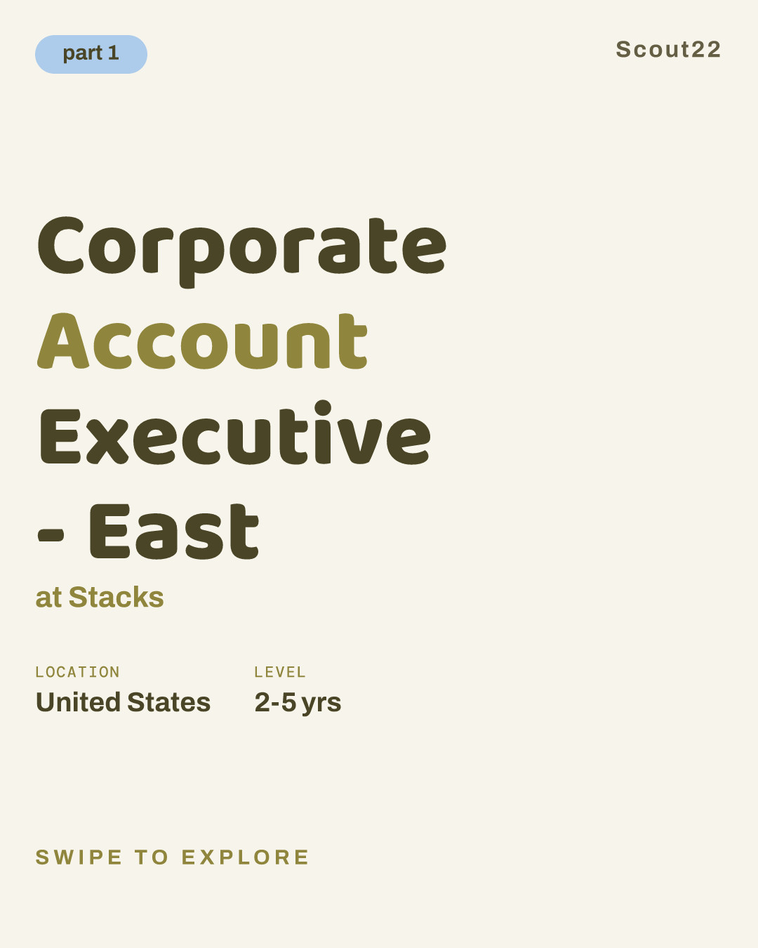 Corporate Account Executive - East at Stacks