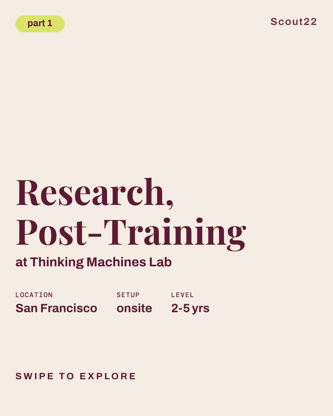 Research, Post-Training at Thinking Machines Lab