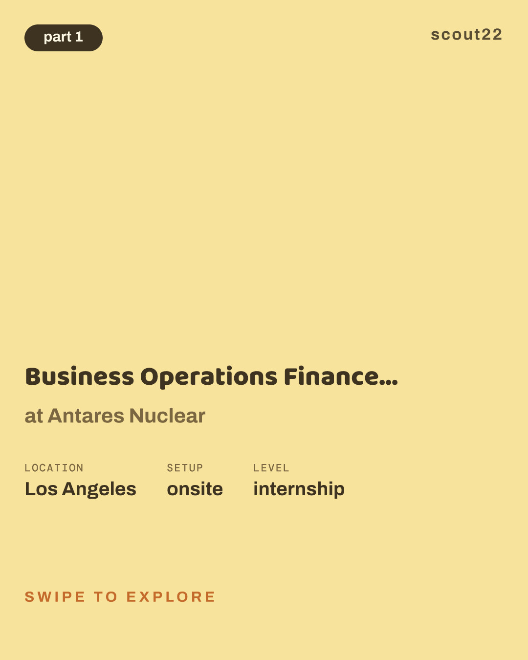 Business Operations Finance Intern - Summer 2027 at Antares Nuclear