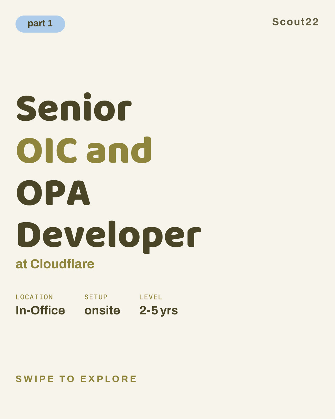 Senior OIC and OPA Developer at Cloudflare