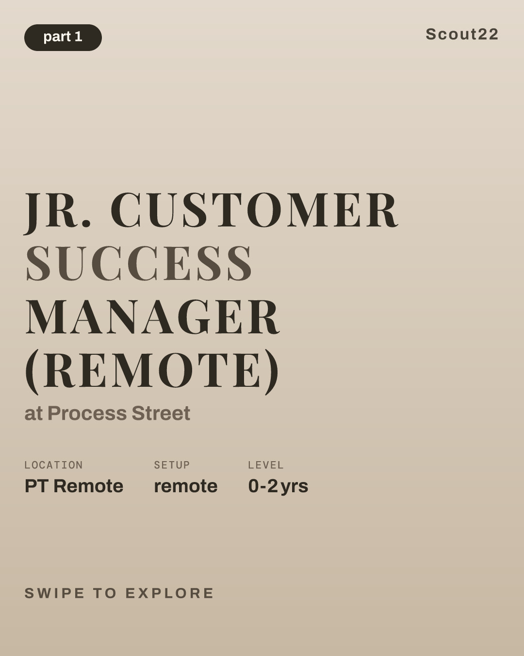 Jr. Customer Success Manager (Remote) at Process Street
